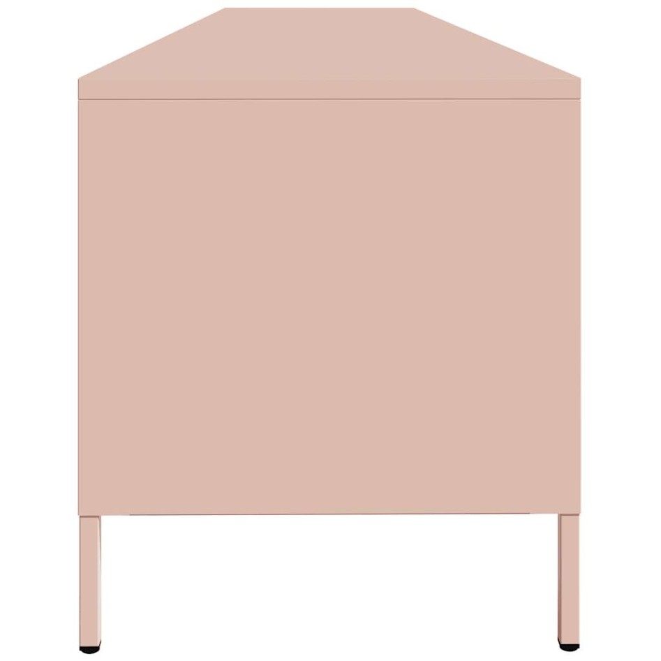 Mueble para TV acero laminado en frío rosa 202x39x43,5