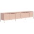 Mueble para TV acero laminado en frío rosa 202x39x43,5