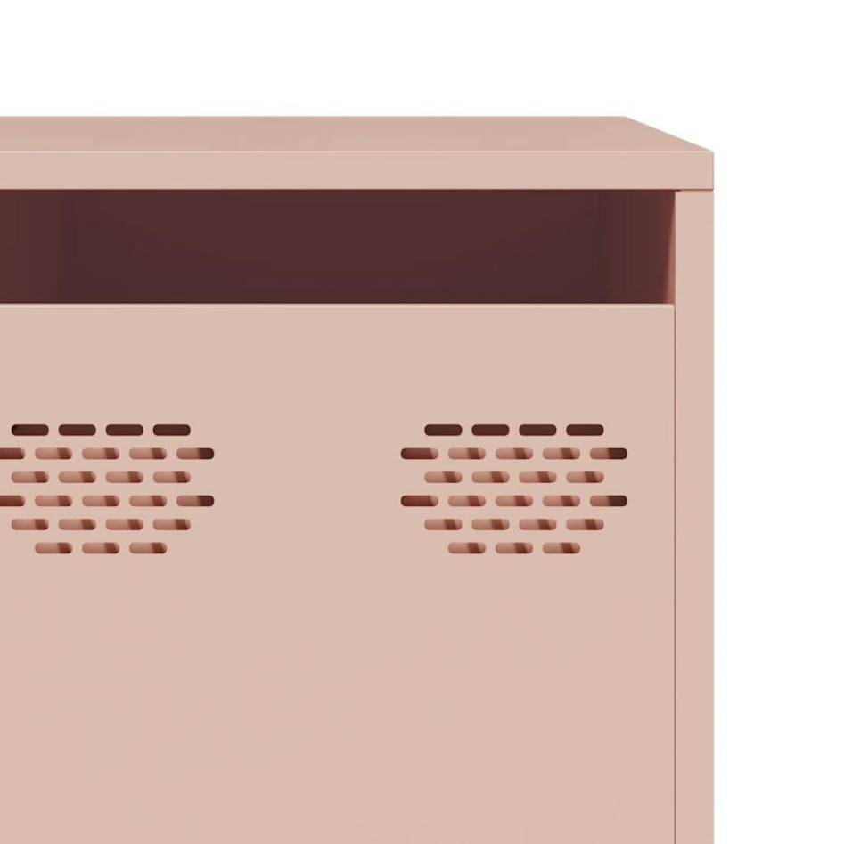 Mueble para TV acero laminado en frío rosa 202x39x43,5