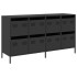 Aparador de acero laminado en frío negro 135x39x73,5