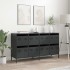 Aparador de acero laminado en frío negro 135x39x73,5