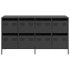 Aparador de acero laminado en frío negro 135x39x73,5