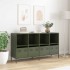 Aparador de acero laminado en frío verde oliva 135x39x73,5