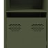 Aparador de acero laminado en frío verde oliva 135x39x73,5