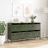 Aparador de acero laminado en frío verde oliva 135x39x73,5