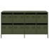 Aparador de acero laminado en frío verde oliva 135x39x73,5