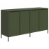 Aparador de acero laminado en frío verde oliva 135x39x73,5