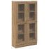 Aparador alto madera ingeniería roble artisan 82,5x30,5x150