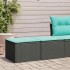 Set sofás jardín y cojines 2 pzas ratán sintético acacia