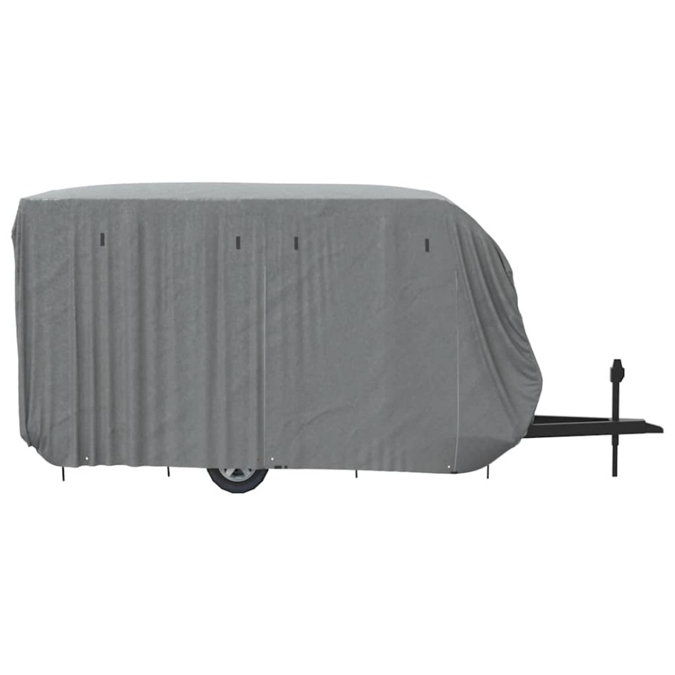 Funda para caravana tela no tejida gris 460x250x220