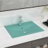 Lavabo de lujo con grifo cerámica 60x46 cm verde