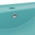 Lavabo de lujo con grifo cerámica 60x46 cm verde
