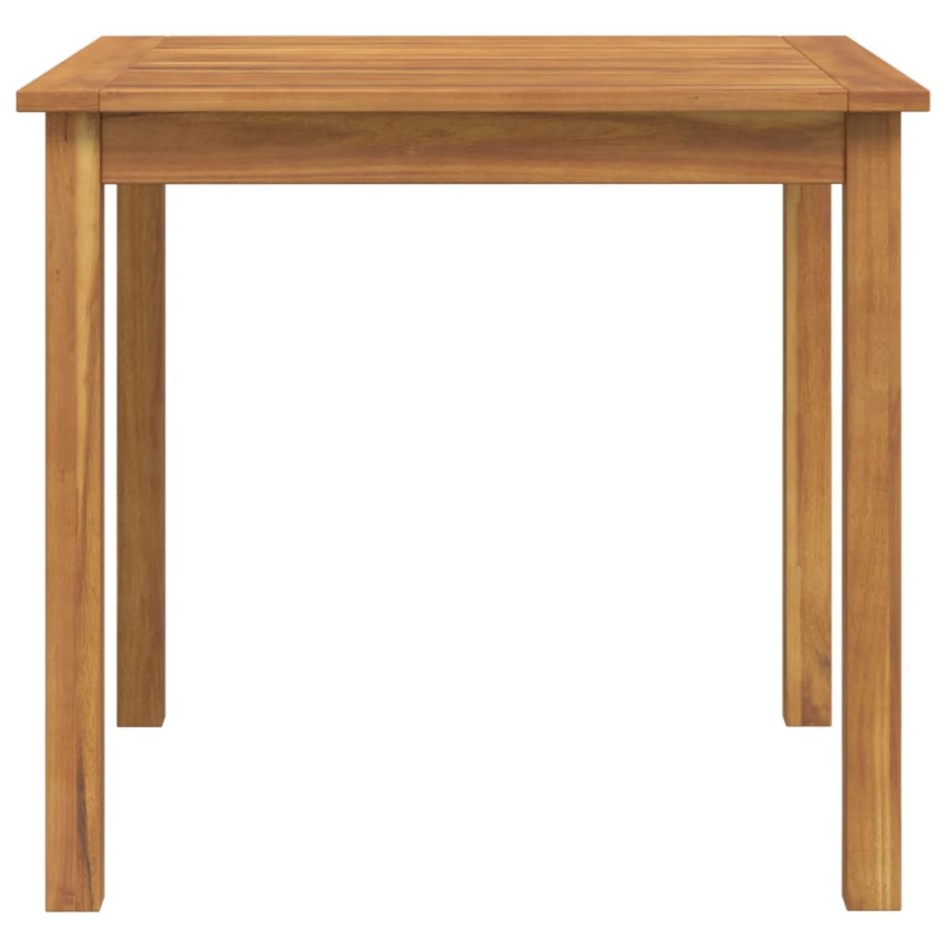 Juego de comedor de jardín 3 piezas madera maciza de