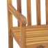 Juego de comedor de jardín 3 piezas madera maciza de