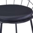 Sillas de comedor asientos de cuero sintético 6 uds acero