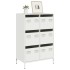 Aparador acero blanco 68x39x101,5