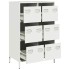 Aparador acero blanco 68x39x101,5