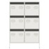Aparador acero blanco 68x39x101,5