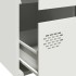Aparador acero blanco 68x39x101,5