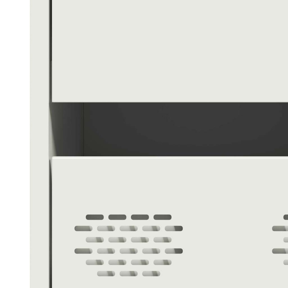 Aparador acero blanco 68x39x101,5