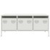 Mesa de centro acero laminado en frío blanco 101,5x50x43,5