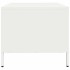 Mesa de centro acero laminado en frío blanco 101,5x50x43,5