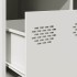Mesa de centro acero laminado en frío blanco 101,5x50x43,5