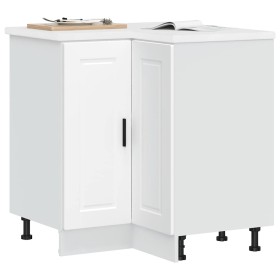 Mueble bajo esquina de cocina porto blanco madera