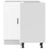 Mueble bajo esquina de cocina porto blanco madera