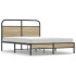 Estructura de cama sin colchón 120x190 cm madera roble