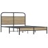 Estructura de cama sin colchón 120x190 cm madera roble