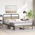 Estructura de cama sin colchón 120x190 cm madera roble