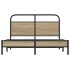 Estructura de cama sin colchón 120x190 cm madera roble