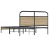 Estructura de cama sin colchón 120x190 cm madera roble