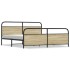 Estructura de cama sin colchón metal roble Sonoma 200x200