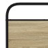 Estructura de cama sin colchón metal roble Sonoma 200x200
