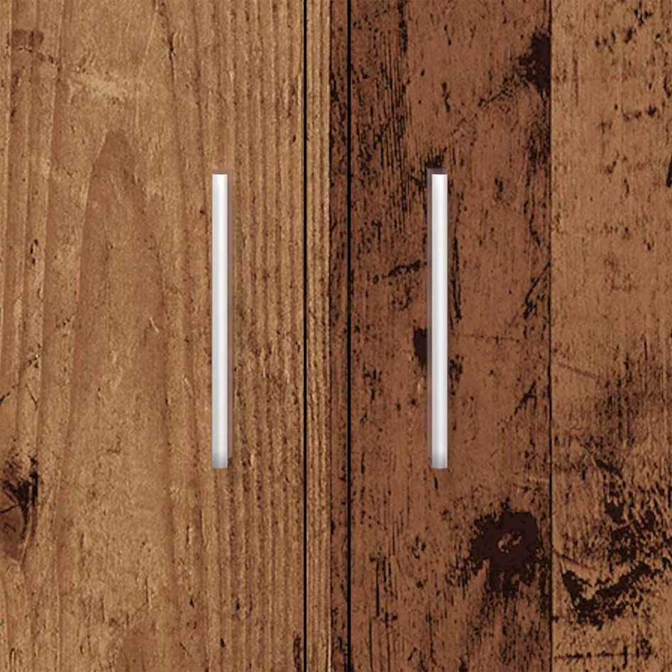 Soporte para acuario madera ingeniería envejecida 81x36x73