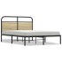 Estructura de cama sin colchón 120x200 cm madera roble