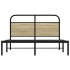 Estructura de cama sin colchón 120x200 cm madera roble