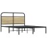 Estructura de cama sin colchón 120x200 cm madera roble