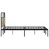 Estructura de cama sin colchón 120x200 cm madera roble