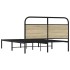 Estructura de cama sin colchón 120x200 cm madera roble