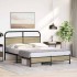Estructura de cama sin colchón 120x200 cm madera roble