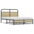 Estructura de cama sin colchón 140x200 cm madera roble
