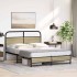 Estructura de cama sin colchón 140x200 cm madera roble