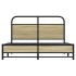 Estructura de cama sin colchón 140x200 cm madera roble
