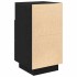 Mesillas de noche 2 uds con 2 cajones negro 36x36x68