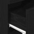 Mesillas de noche 2 uds con 2 cajones negro 36x36x68