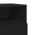 Mesillas de noche 2 uds con 2 cajones negro 36x36x68