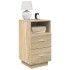 Mesitas de noche 2 uds con 2 cajones roble sonoma 36x36x68